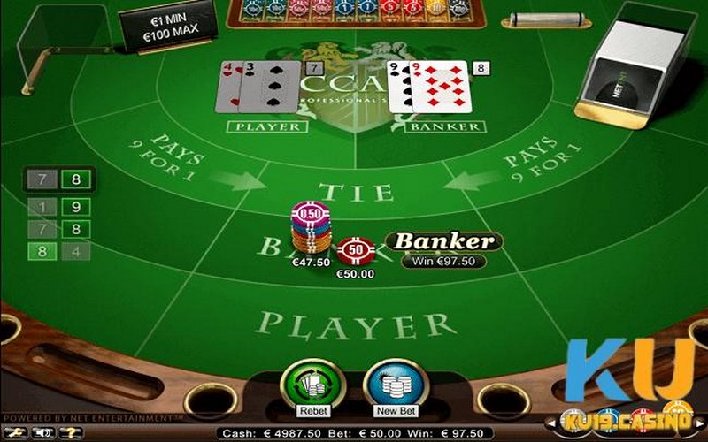 Các quy tắc chơi bài Baccarat tại KU19 