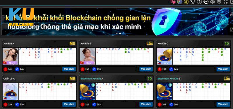 Giới thiệu về các bộ môn xóc đĩa Ku Casino